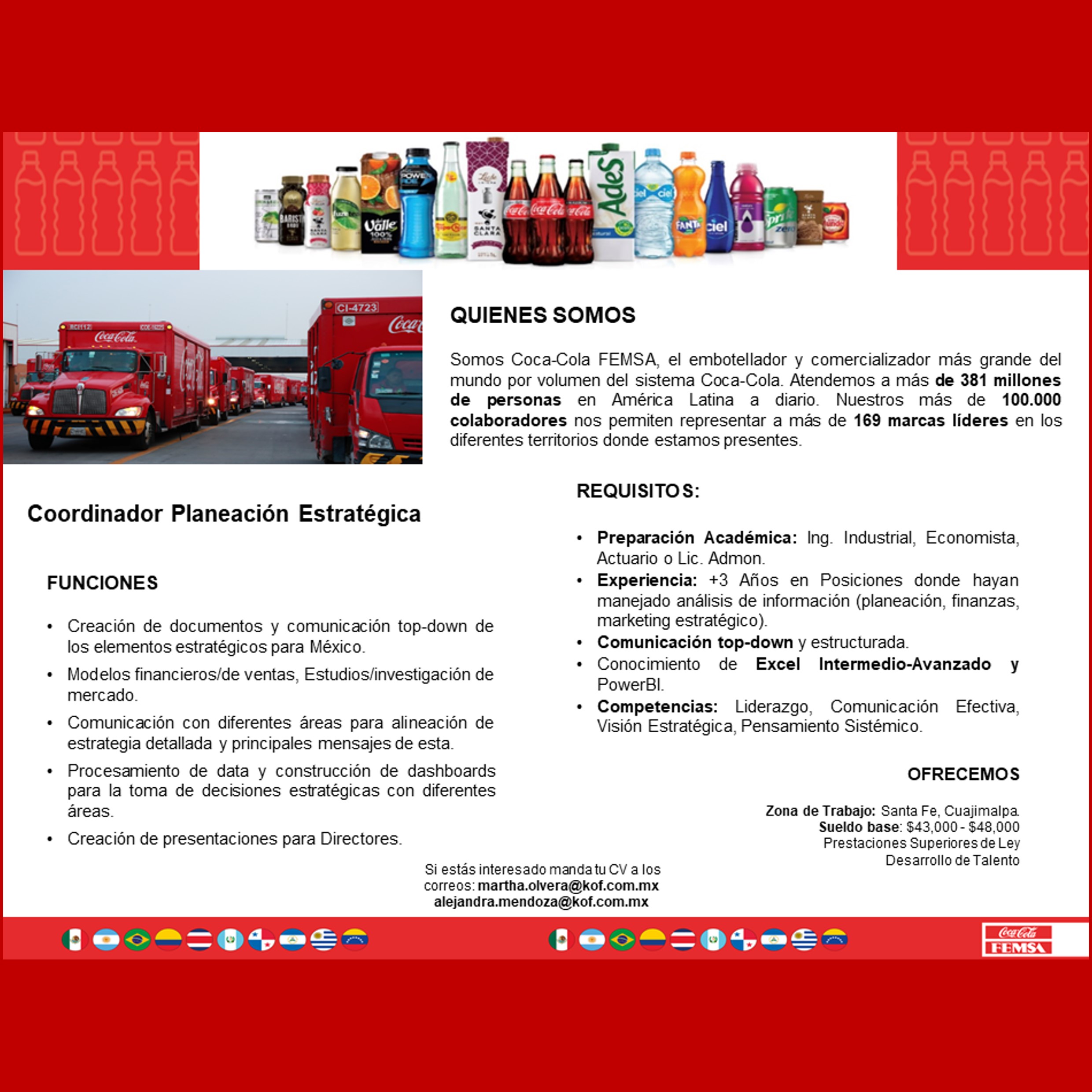 VACANTE - Coordinador Planeación Estratégica