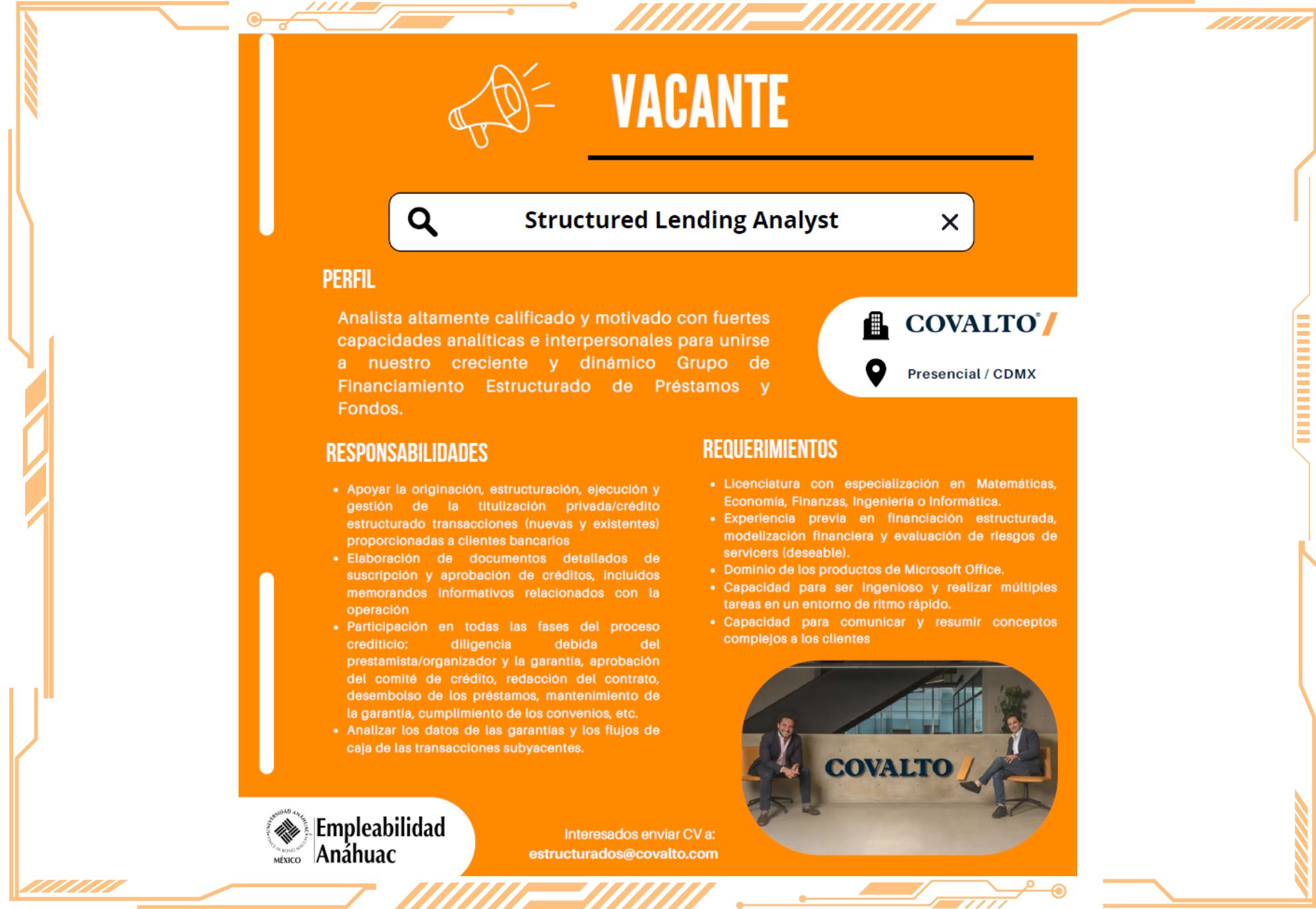 COVALTO | Structured Lending Analyst