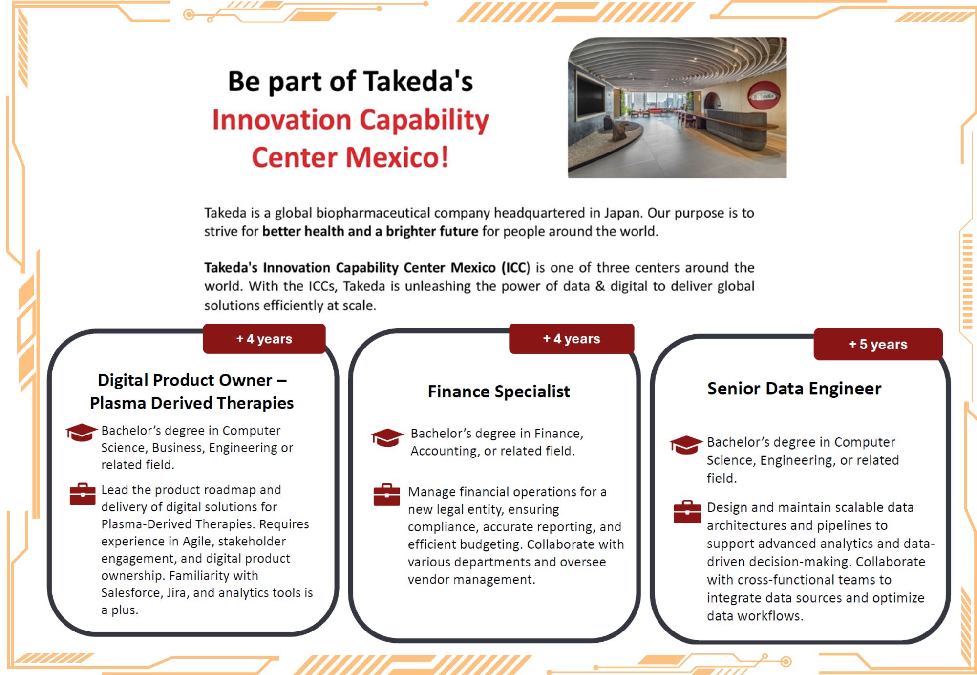 TAKEDA | Vacantes para egresados