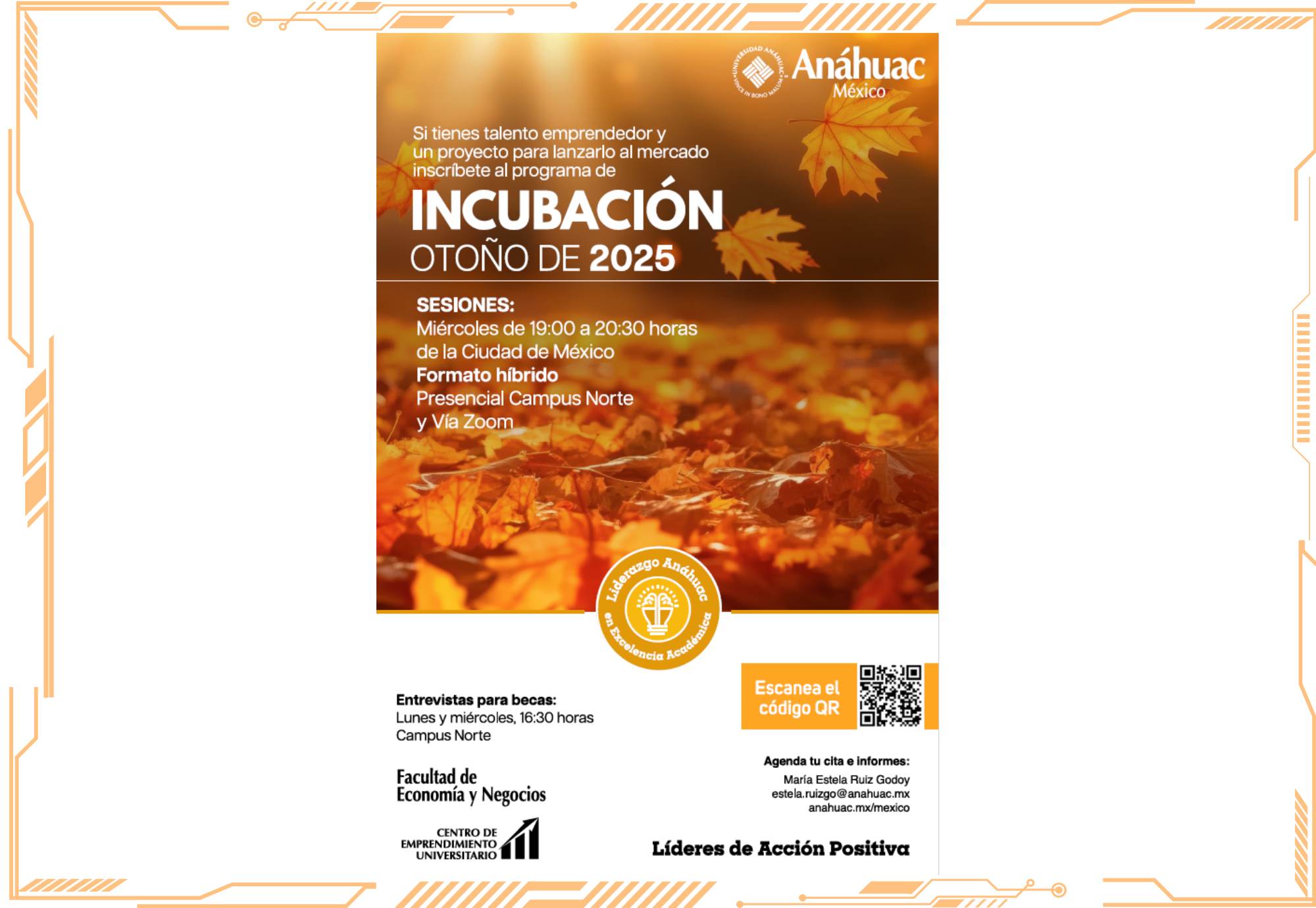 Convocatoria para el programa de la incubadora Otoño 2025