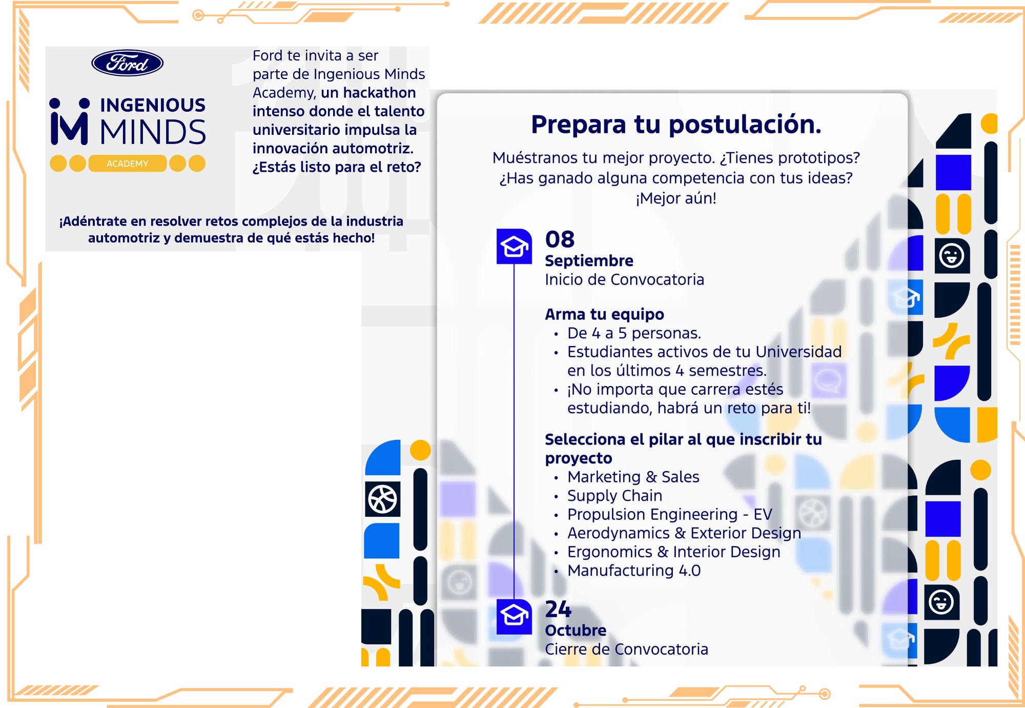 Convocatoria Ingenious Minds 2025 Ford