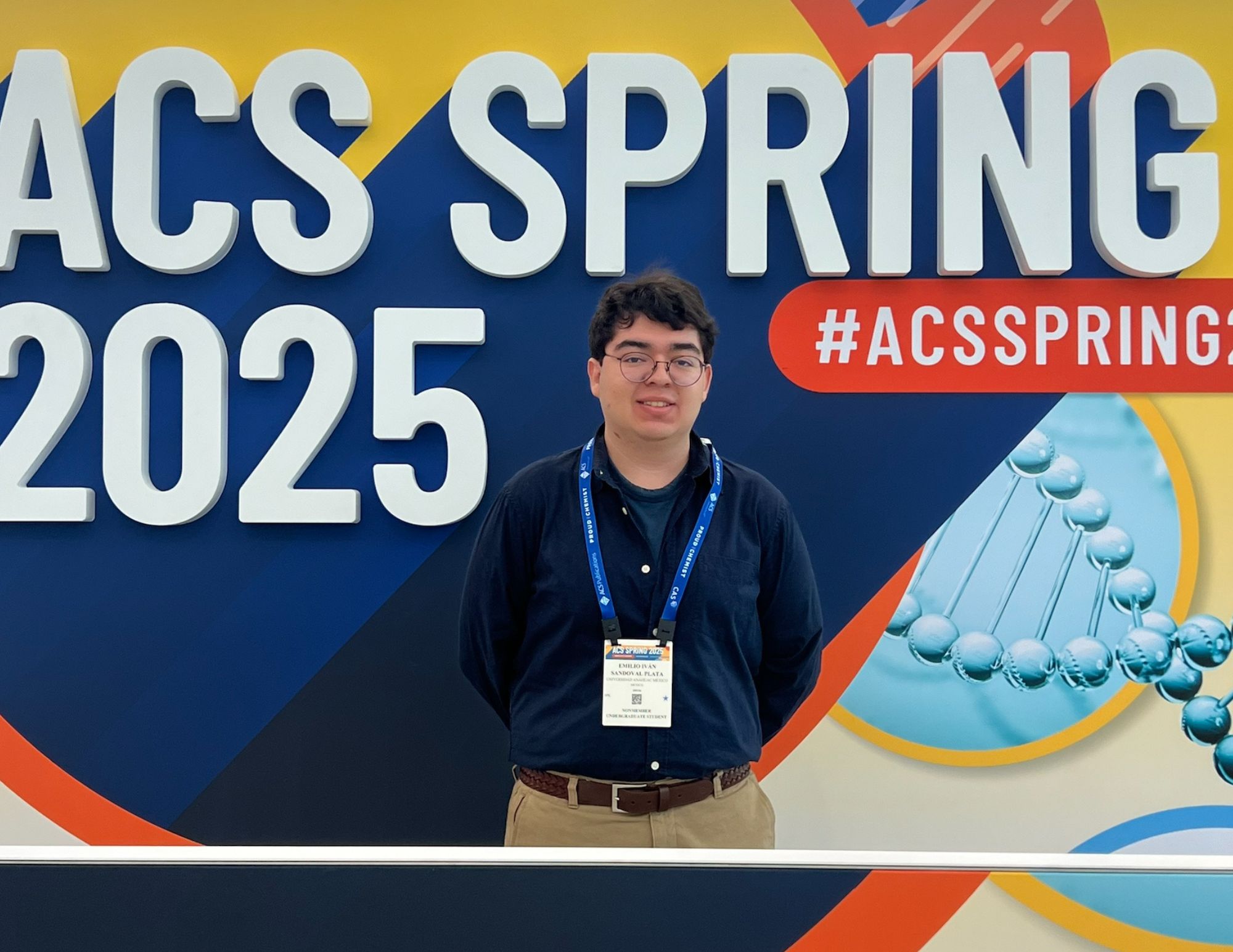 Emilio Iván Sandoval participa en congreso de la American Chemical Society Acs Spring 2025 Meeting & Expo