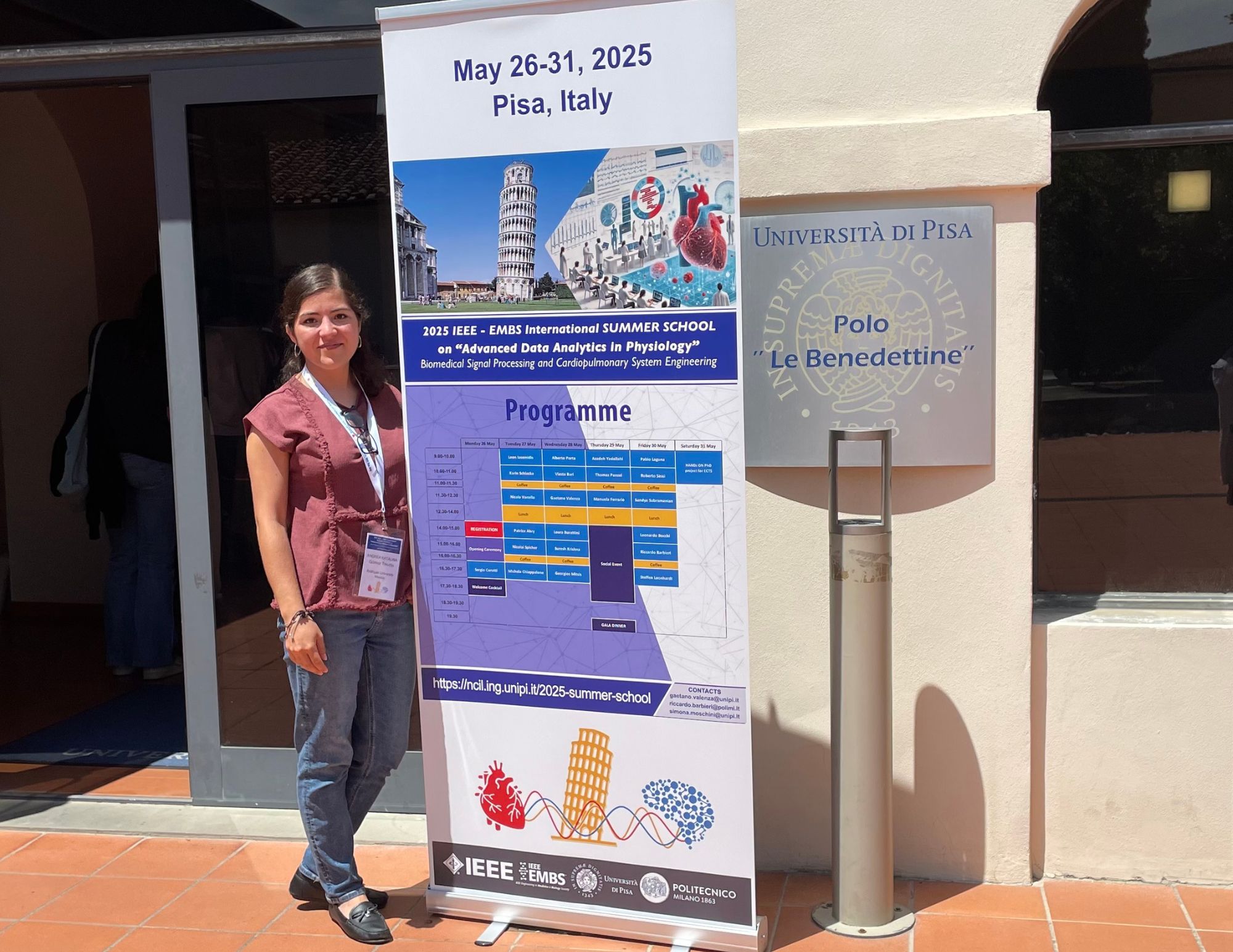 Andrea Gómez gana beca para participar en escuela de verano de la IEEE EMBS