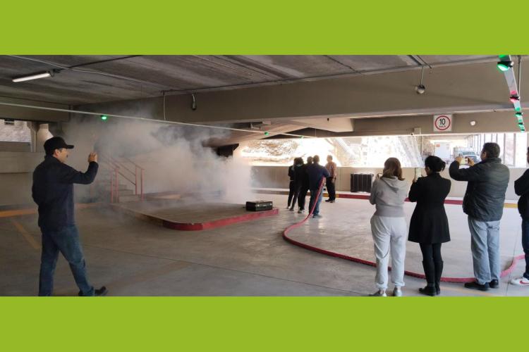 La Facultad de Ingeniería participa en taller para uso de extintores