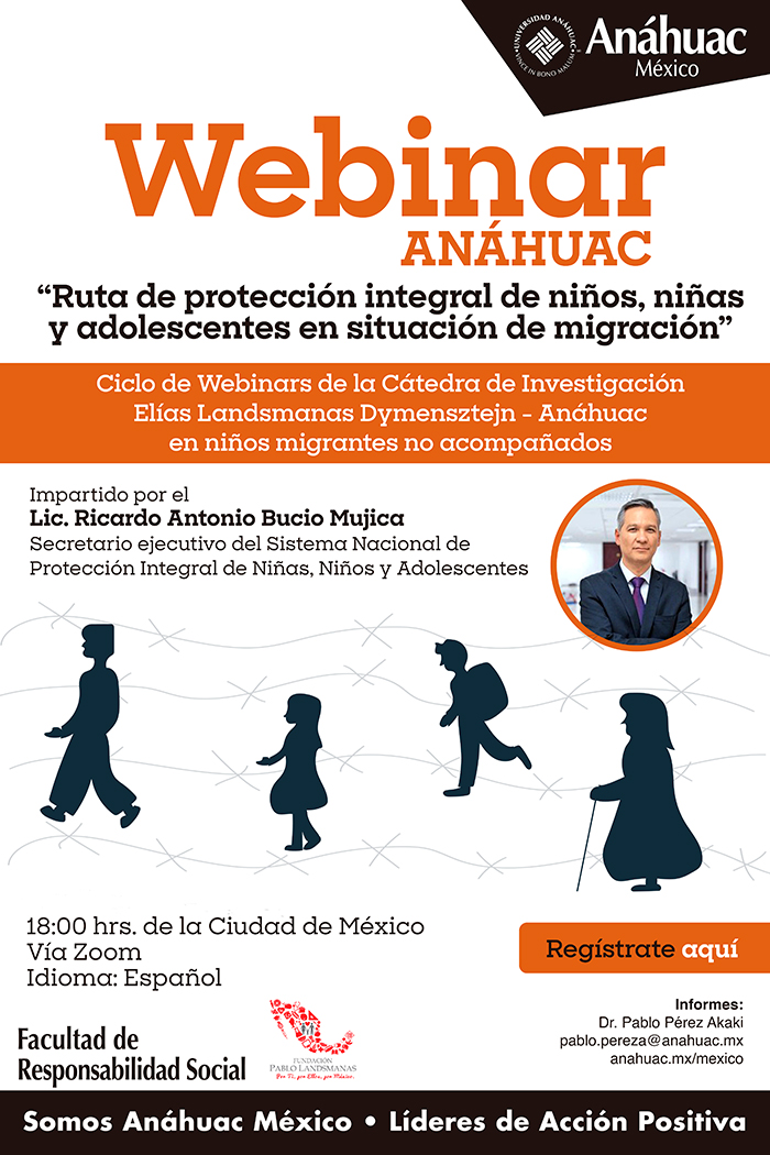 Ricardo Bucio encabeza el cuarto webinar de la Cátedra Elías Landsmanas Dymensztejn