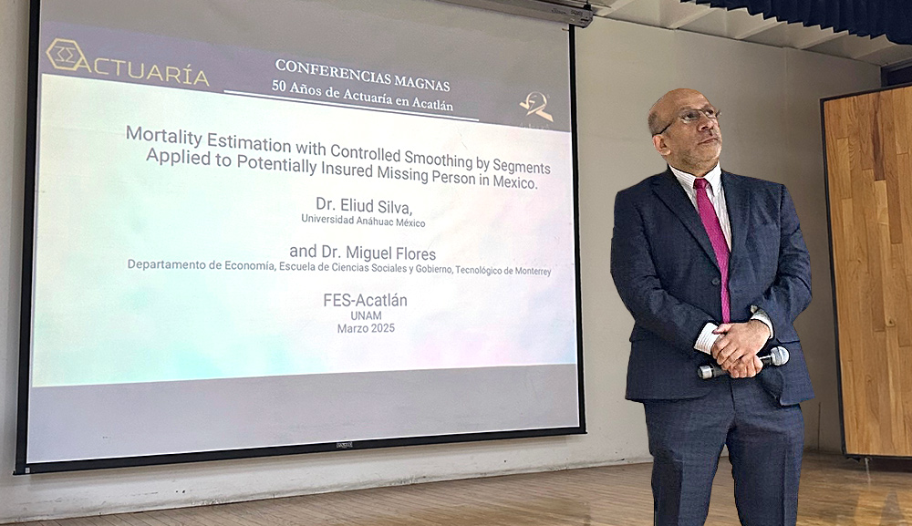 Eliud Silva imparte ponencia sobre la estimación de mortalidad en personas desaparecidas en México