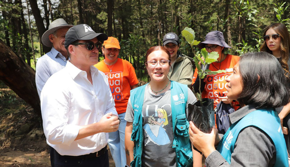 La Comunidad Anáhuac y autoridades reforestan la Zona Natural Protegida de La Loma
