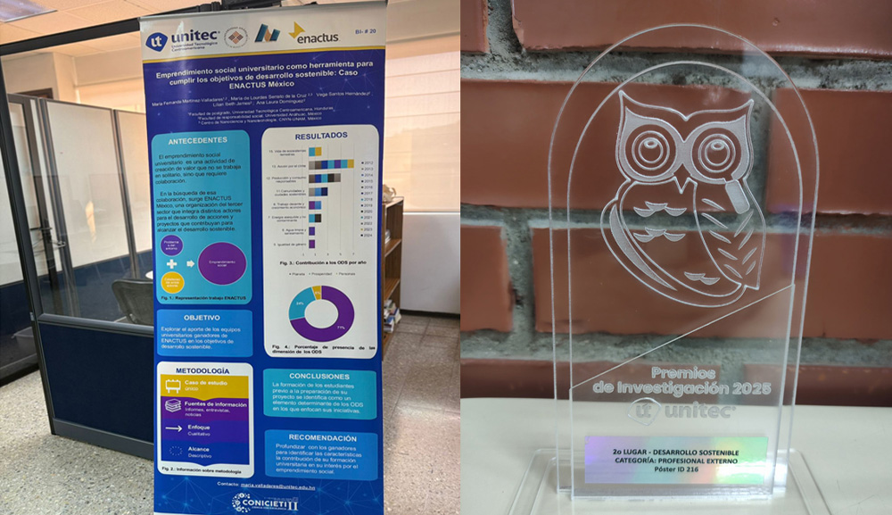 Integrantes del Doctorado en Innovación en Responsabilidad Social y Sostenibilidad ganan premio internacional