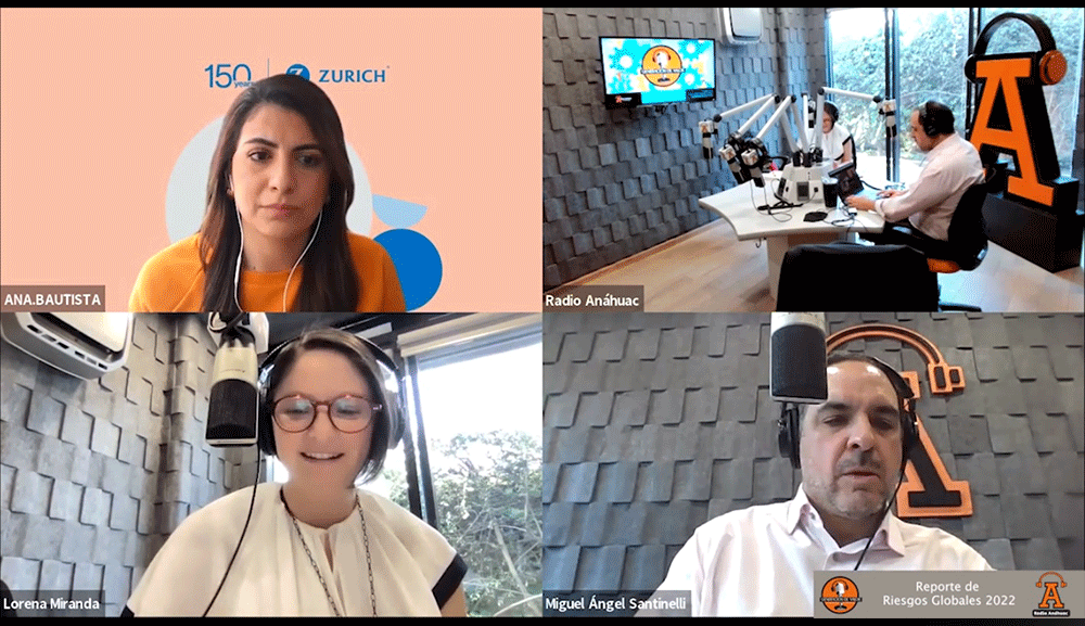Gerente de sustentabilidad de Zurich México habla en Radio Anáhuac sobre los riesgos en el futuro&nbsp;