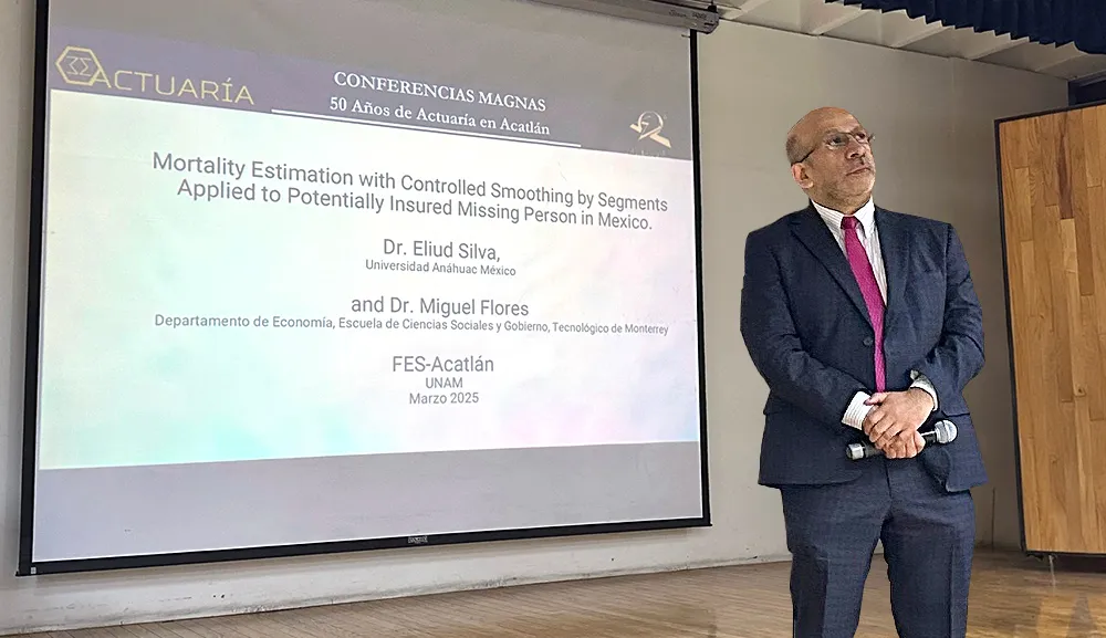 Eliud Silva imparte ponencia sobre la estimación de mortalidad en personas desaparecidas en México